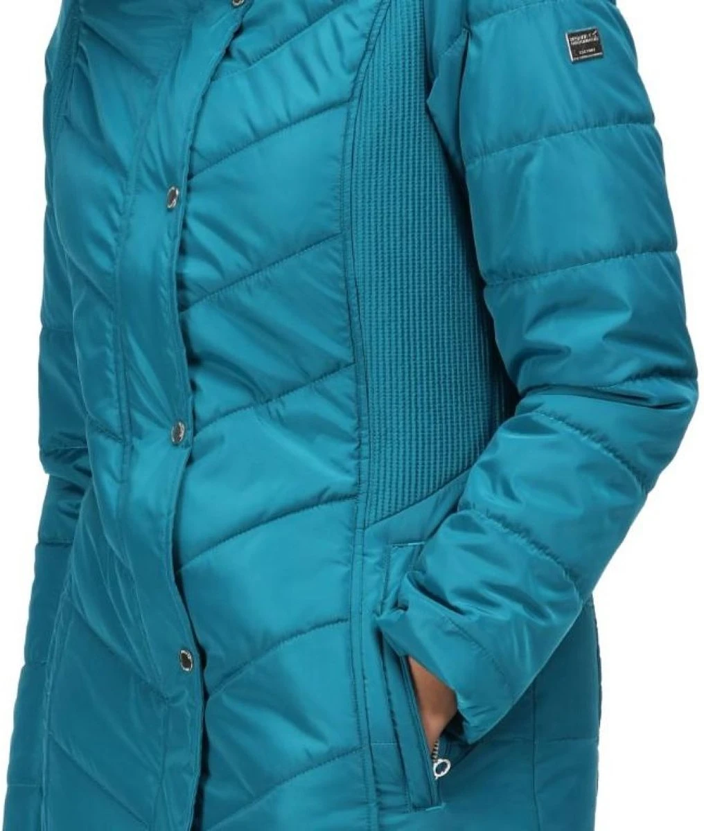 De Regatta Parthenia Baffle Jas - Jas - Dames - Geïsoleerd - Waterafstotend - Turkoois 11 De Regatta Parthenia Baffle Jas - Jas - Dames - Geïsoleerd - Waterafstotend - Turkoois - Afbeelding 9