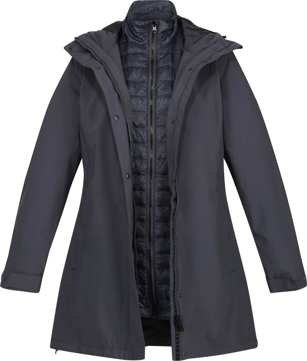 De Regatta Denbury Iii Wandeljas - Dames - 3-In-1 - Waterdicht - Donker Grijs 13 De Regatta Denbury Iii Wandeljas - Dames - 3-In-1 - Waterdicht - Donker Grijs - Afbeelding 11