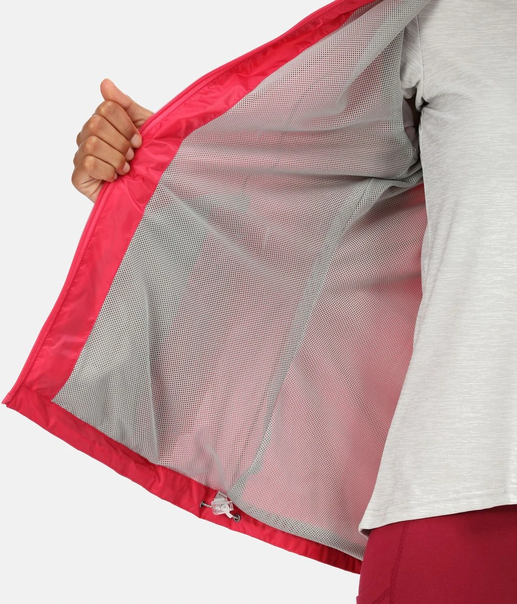 Regatta Corinne IV Waterdichte Opbergbare Jas - Outdoorjas - Vrouwen - Cerise 7 Regatta Corinne IV Waterdichte Opbergbare Jas - Outdoorjas - Vrouwen - Cerise - Afbeelding 5