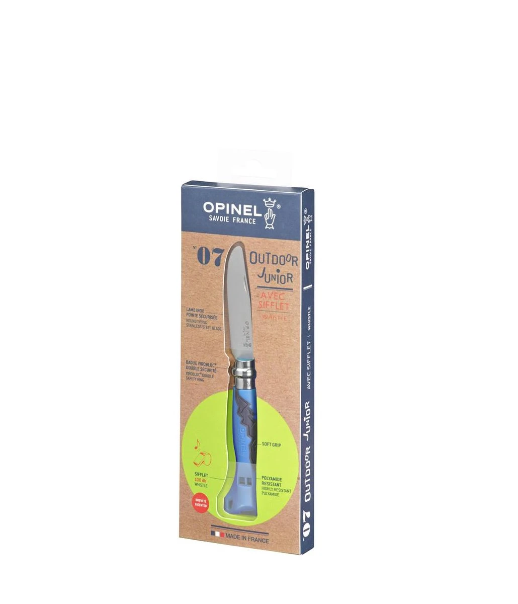 Opinel No.07 Outdoor Junior Zakmes - RVS - Blauw 3 Opinel No.07 Outdoor Junior Zakmes - RVS - Blauw