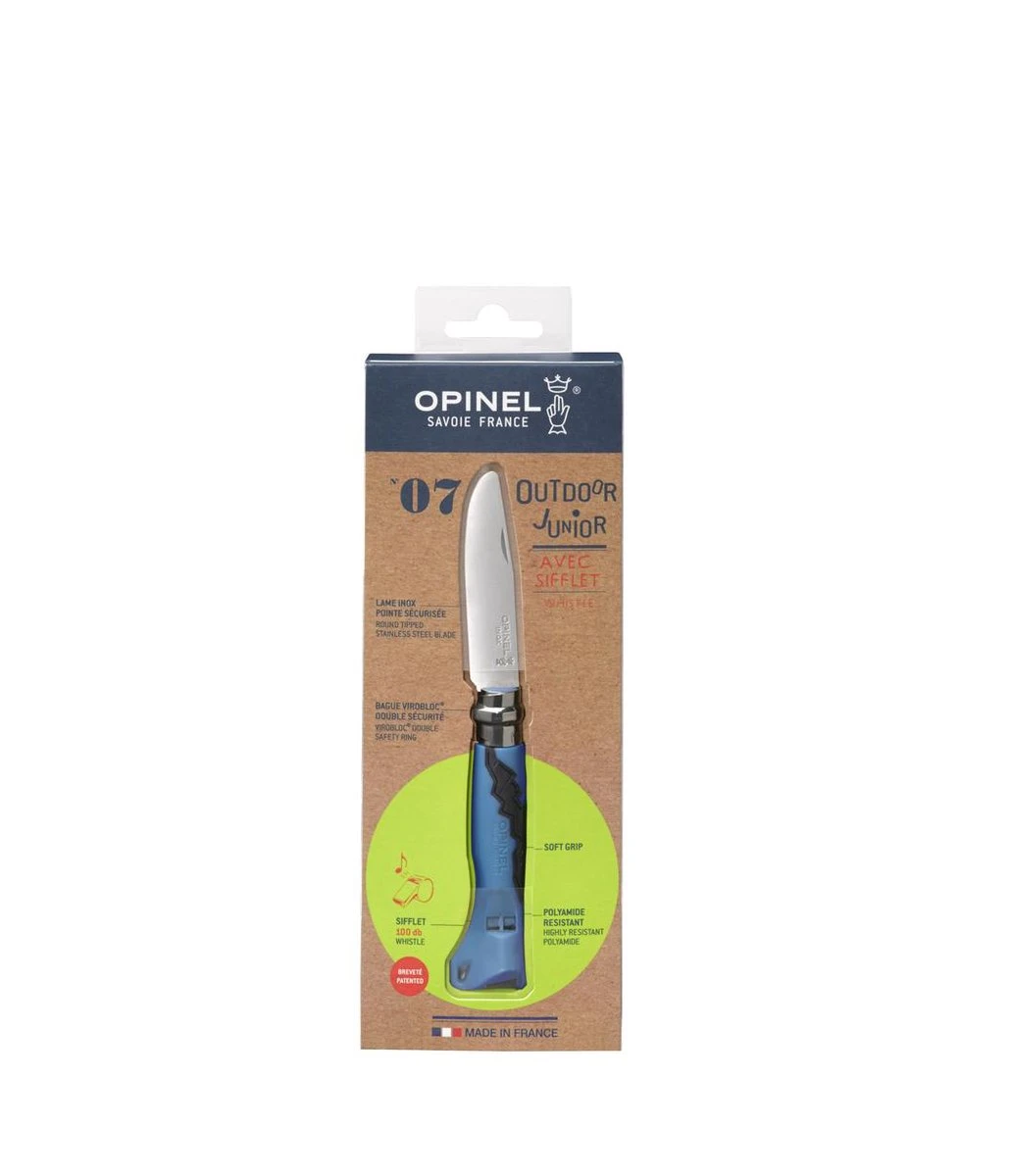 Opinel No.07 Outdoor Junior Zakmes - RVS - Blauw 6 Opinel No.07 Outdoor Junior Zakmes - RVS - Blauw - Afbeelding 4