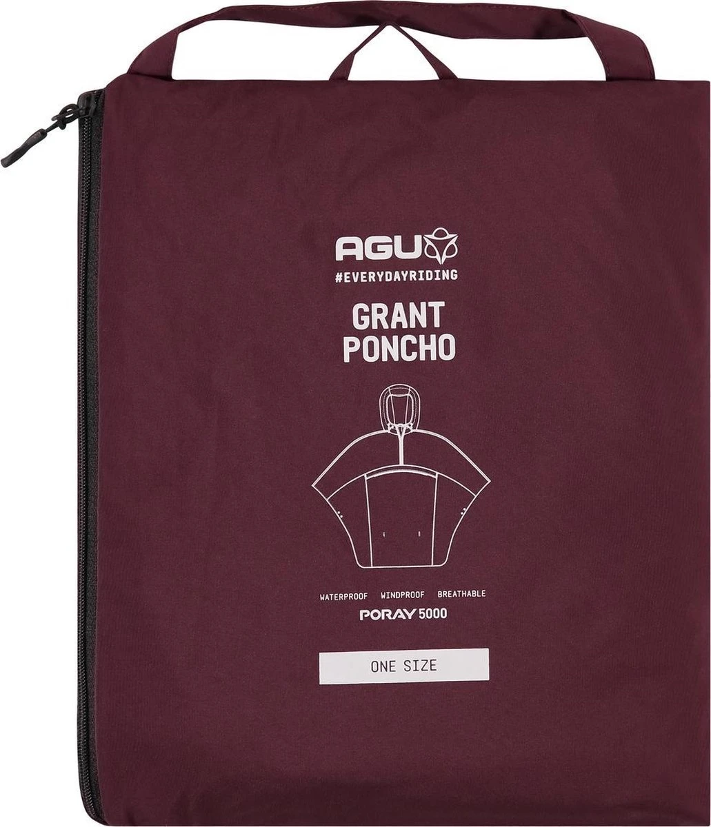 AGU Grant Regenponcho Essential Unisex - Bordeaux - One Size - Dames & Heren - Waterdicht & Ademend 6 AGU Grant Regenponcho Essential Unisex - Bordeaux - One Size - Dames & Heren - Waterdicht & Ademend - Afbeelding 4