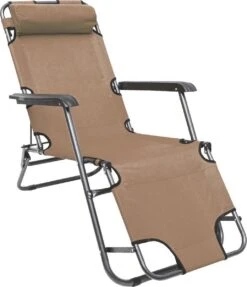 Ligstoel Opvouwbaar 155x60cm - Lichte Ligbed Relaxstoel Tuinstoel Campingstoel Strandstoel -Bol 1033x1200 3