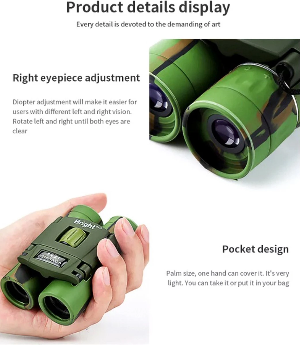 Rebela Verrekijker Inclusief Nekkoord En Draagtasje | 8x21 |Compact | Verrekijker Vogels Spotten | Geschikt Voor Vogelaars | Volwassene En Kinderen | Verrekijker Bak-4 | Binoculaire Verrekijker | Military | Multi-Coated | Hightech Optische Lens 9 Rebela Verrekijker Inclusief Nekkoord En Draagtasje | 8x21 |Compact | Verrekijker Vogels Spotten | Geschikt Voor Vogelaars | Volwassene En Kinderen | Verrekijker Bak-4 | Binoculaire Verrekijker | Military | Multi-Coated | Hightech Optische Lens - Afbeelding 7