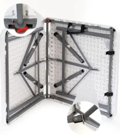 Toboli Klaptafel 120x60x74cm Campingtafel Wit; Bijzettafel, Inklapbare Tafel - Multistrobe 9 Toboli Klaptafel 120x60x74cm Campingtafel Wit; Bijzettafel, Inklapbare Tafel - Multistrobe -Bol 1063x1200 2