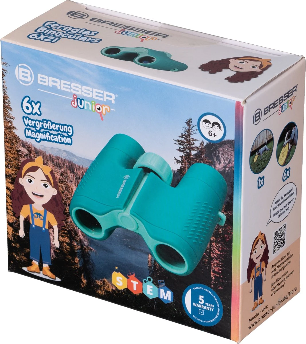 Bresser Junior Verrekijker - 6x21 - Groen - Robuust - Verrekijker Voor Kinderen 14 Bresser Junior Verrekijker - 6x21 - Groen - Robuust - Verrekijker Voor Kinderen - Afbeelding 12