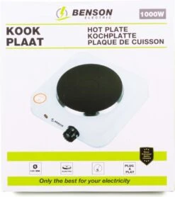 Benson Kookplaat - Enkel - Wit - 1000W -Bol 1067x1200 3