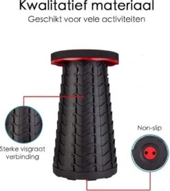 Kampeerkruk - Uitschuifbare Kruk - Rood/Zwart- Tot 120 Kg - Travel Stool - Opvouwbare Campingkruk - Inklapbaar Krukje - Telescopische Kruk - Camping - Outdoor 19 Kampeerkruk - Uitschuifbare Kruk - Rood/Zwart- Tot 120 Kg - Travel Stool - Opvouwbare Campingkruk - Inklapbaar Krukje - Telescopische Kruk - Camping - Outdoor -Bol 1069x1200