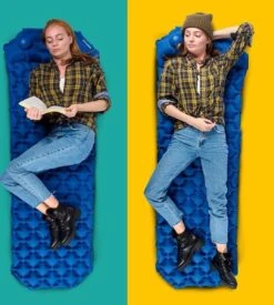 TRVLMORE Slaapmat - Zelfopblazend - 1 Persoons - Ingebouwde Pomp En Kussen - Blauw 21 TRVLMORE Slaapmat - Zelfopblazend - 1 Persoons - Ingebouwde Pomp En Kussen - Blauw -Bol 1076x1200 4