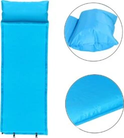 Springos Slaapmat | Zelfopblazend | 186 Cm | Inclusief Hoes & Hoofdkussen | Lichtblauw 33 Springos Slaapmat | Zelfopblazend | 186 Cm | Inclusief Hoes & Hoofdkussen | Lichtblauw -Bol 1079x1200 4