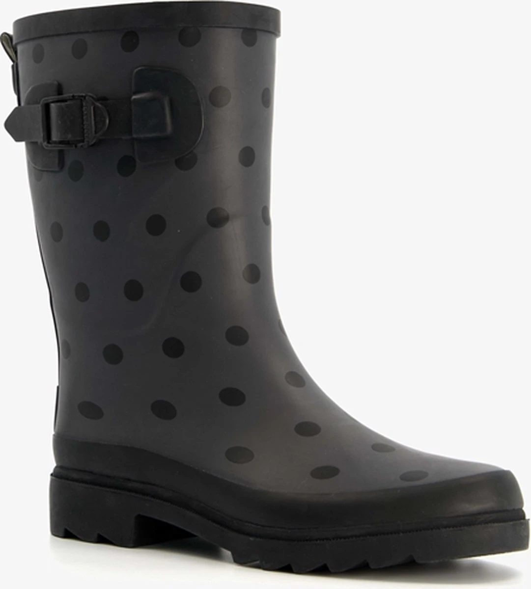 Mountain Peak Dames Regenlaarzen Met Stippen - Zwart - Maat 41 3 Mountain Peak Dames Regenlaarzen Met Stippen - Zwart - Maat 41