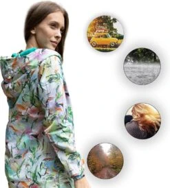 BiggDesign Faces - Dames Regenjas Waterdicht - Regenpak - Maat M -Bol 1082x1200 4