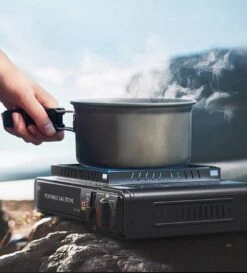 IBright Draagbare Camping Kooktoestel - Gasbrander - 1 Pits Gaspit - Elektrische Ontsteking - 2900 Watt - Met Koffer - Zwart -Bol 1086x1200 3