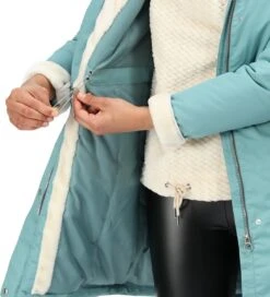 Regatta, Remina Waterdichte Lange Dame Winterjas, Mossblauw, Maat 44 -Bol 1091x1200 1