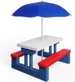 Merkloos Kinder Picknicktafel Met Parasol - Blauw 19 Merkloos Kinder Picknicktafel Met Parasol - Blauw -Bol 1097x1200 4