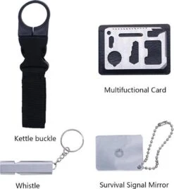 Ultimate Survival Kit - Compleet 18 Delig | Outdoor Camping Backpacking Emergency Survival Kit XXL Waterproof| SOS EDC Multifunctionele Box - BL -Bol 1104x1200