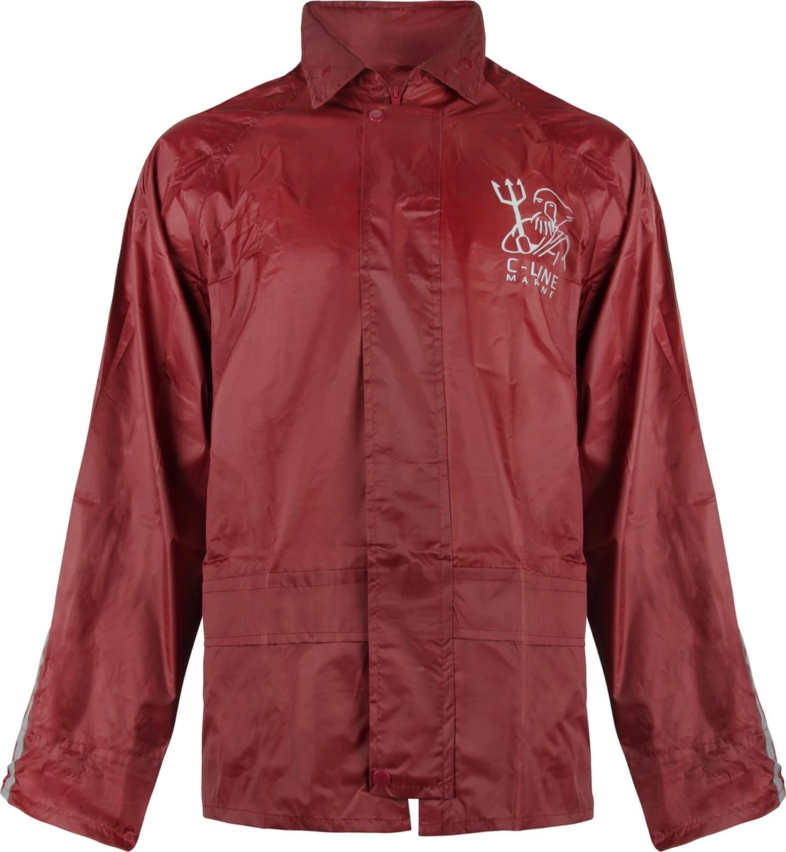 C-Line Regenpak Met Capuchon - Rood - Reflecterend - Nieuw Model - Kinder Maat 134/140 10 C-Line Regenpak Met Capuchon - Rood - Reflecterend - Nieuw Model - Kinder Maat 134/140 - Afbeelding 8