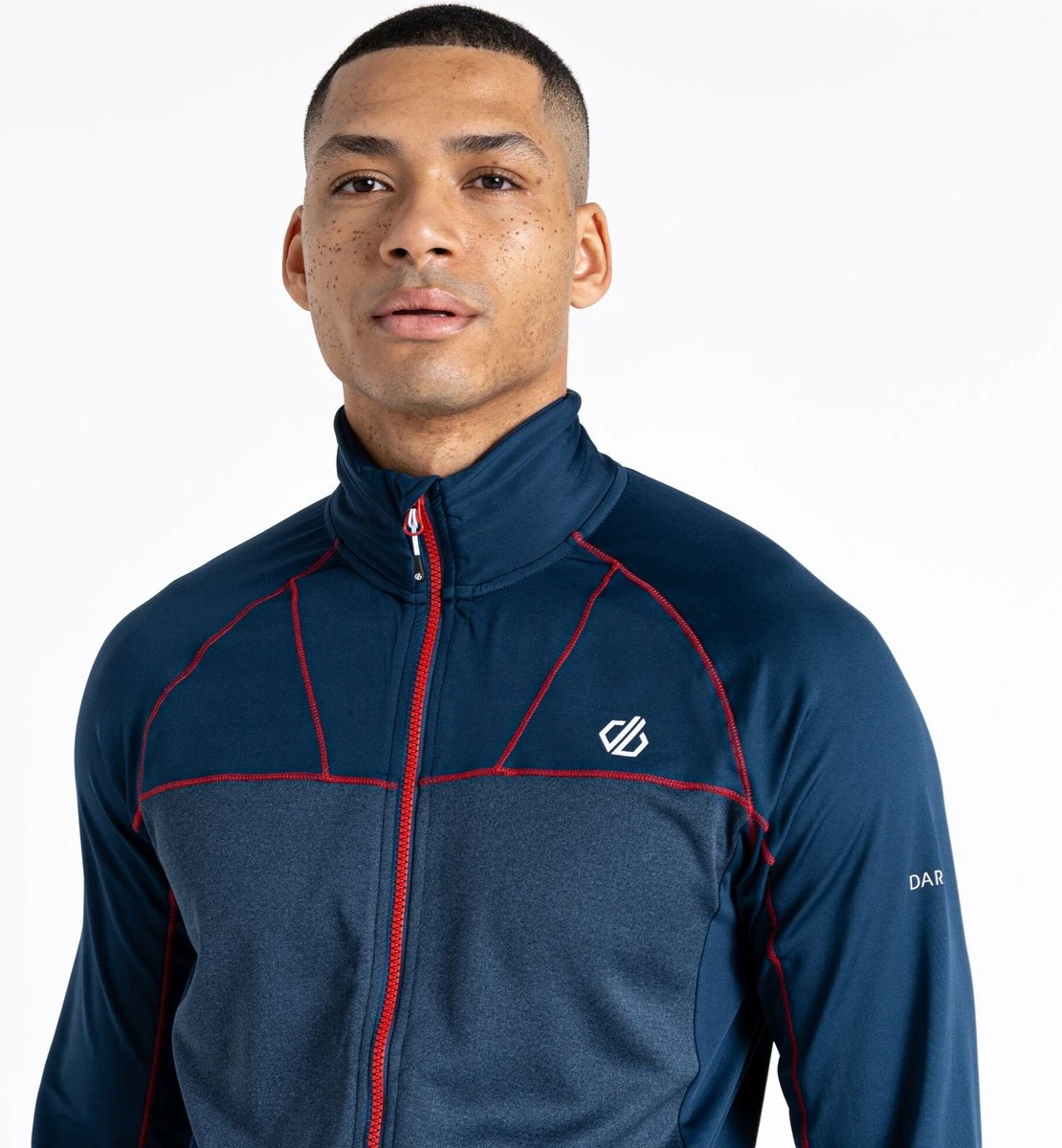De Dare 2B Reformed Ii Core Stretch Fleece Met Volledige Rits - Heren - Sneldrogend - Stretch - Donker Blauw 7 De Dare 2B Reformed Ii Core Stretch Fleece Met Volledige Rits - Heren - Sneldrogend - Stretch - Donker Blauw - Afbeelding 5