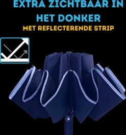 Stormparaplu - Paraplu - Opvouwbaar - Reflecterend - Automatisch Omgekeerd Uitklapsysteem - Windbestendig Tot 140 Km/h - Incl. Luxe Beschermhoes 16 Stormparaplu - Paraplu - Opvouwbaar - Reflecterend - Automatisch Omgekeerd Uitklapsysteem - Windbestendig Tot 140 Km/h - Incl. Luxe Beschermhoes -Bol 1123x1200 2