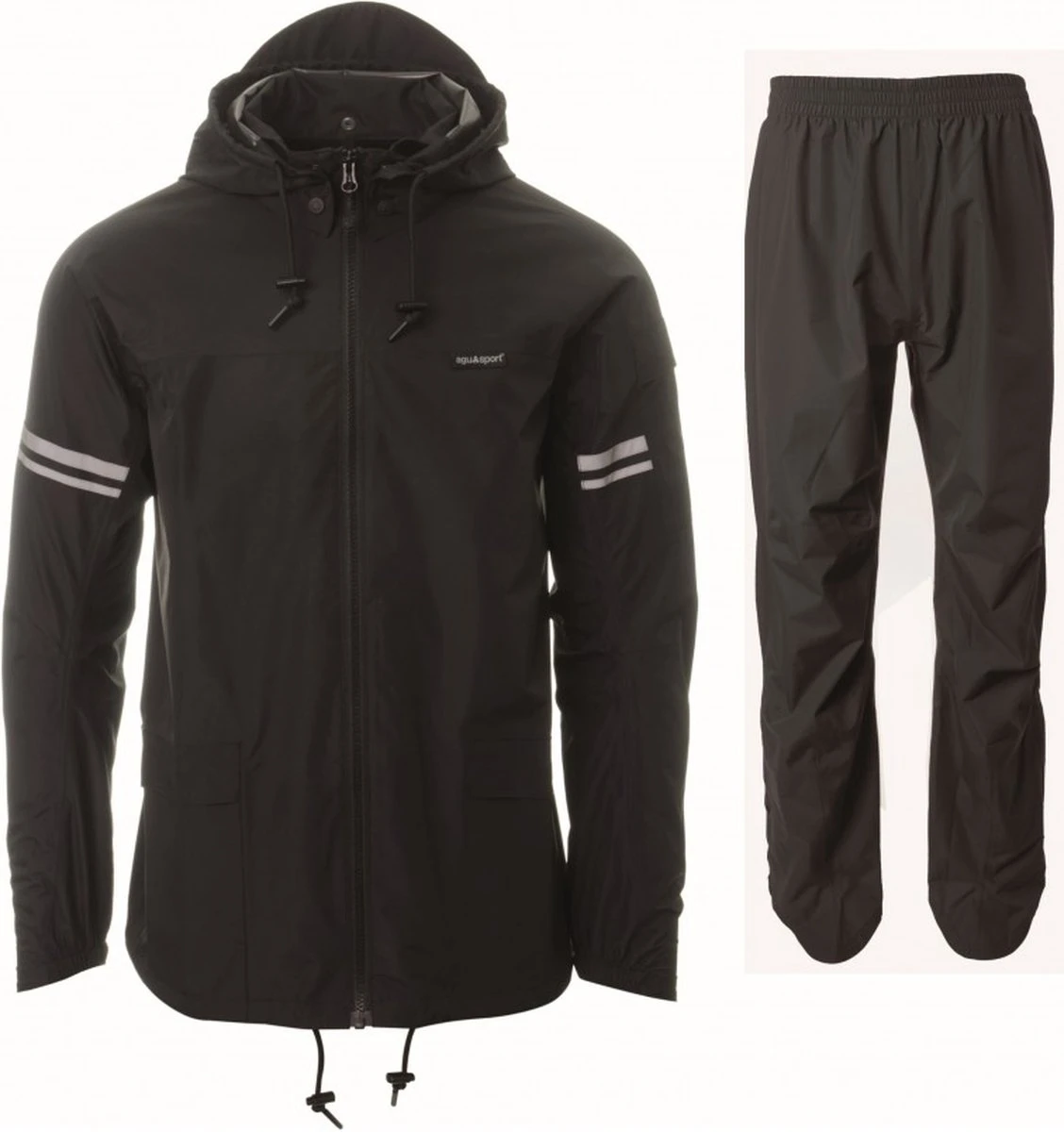 AGU Original Regenpak Essential - Zwart - L - Dames & Heren - Waterdicht & Ademend 22 AGU Original Regenpak Essential - Zwart - L - Dames & Heren - Waterdicht & Ademend - Afbeelding 20