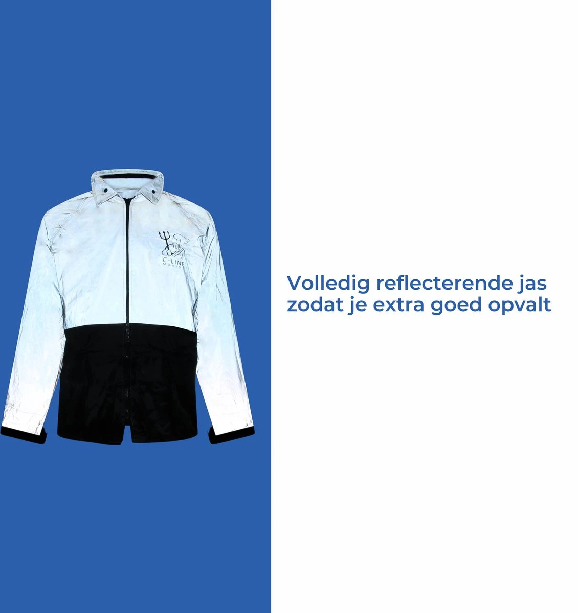 C-Line Regenpak Met Capuchon - Reflecterende Jas - Nieuw Model - Volwassen Maat L 8 C-Line Regenpak Met Capuchon - Reflecterende Jas - Nieuw Model - Volwassen Maat L - Afbeelding 6