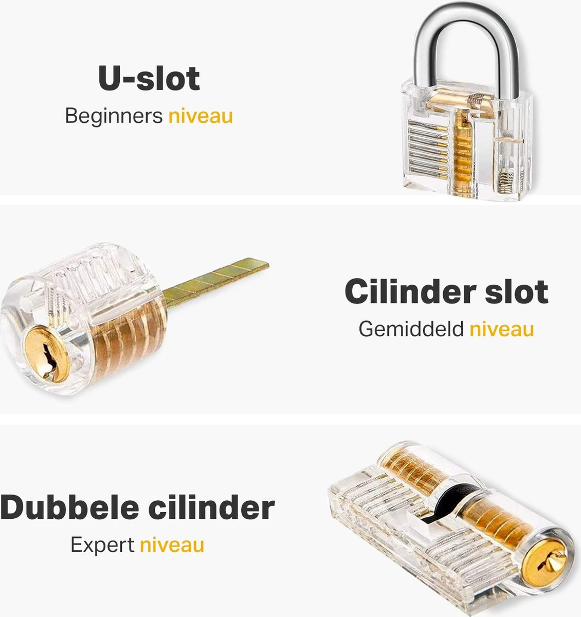 Vivid Green 27-delig Lockpick Set - Survivalsets - Lock Picking Voor Beginners En Professionals - Lock Pick Set - Met Opbergetui 6 Vivid Green 27-delig Lockpick Set - Survivalsets - Lock Picking Voor Beginners En Professionals - Lock Pick Set - Met Opbergetui - Afbeelding 4