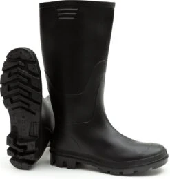 Regenlaarzen Hoog Solemates - Zwart - Knielaars - Dames & Heren - Maat 40