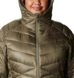 Columbia Joy Peak - Gewatteerde Puffer Jas Dames - Jassen Dames Winter - Outdoorjas Met Capuchon - Stone Green - Maat L -Bol 1142x1200 18