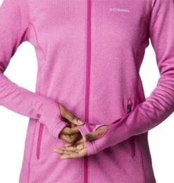 Columbia Park View Grid - Fleece Vest Dames Winter - Zweetafvoerende Stof - Wild Fuchsia Heather - Maat XL -Bol 1142x1200 22