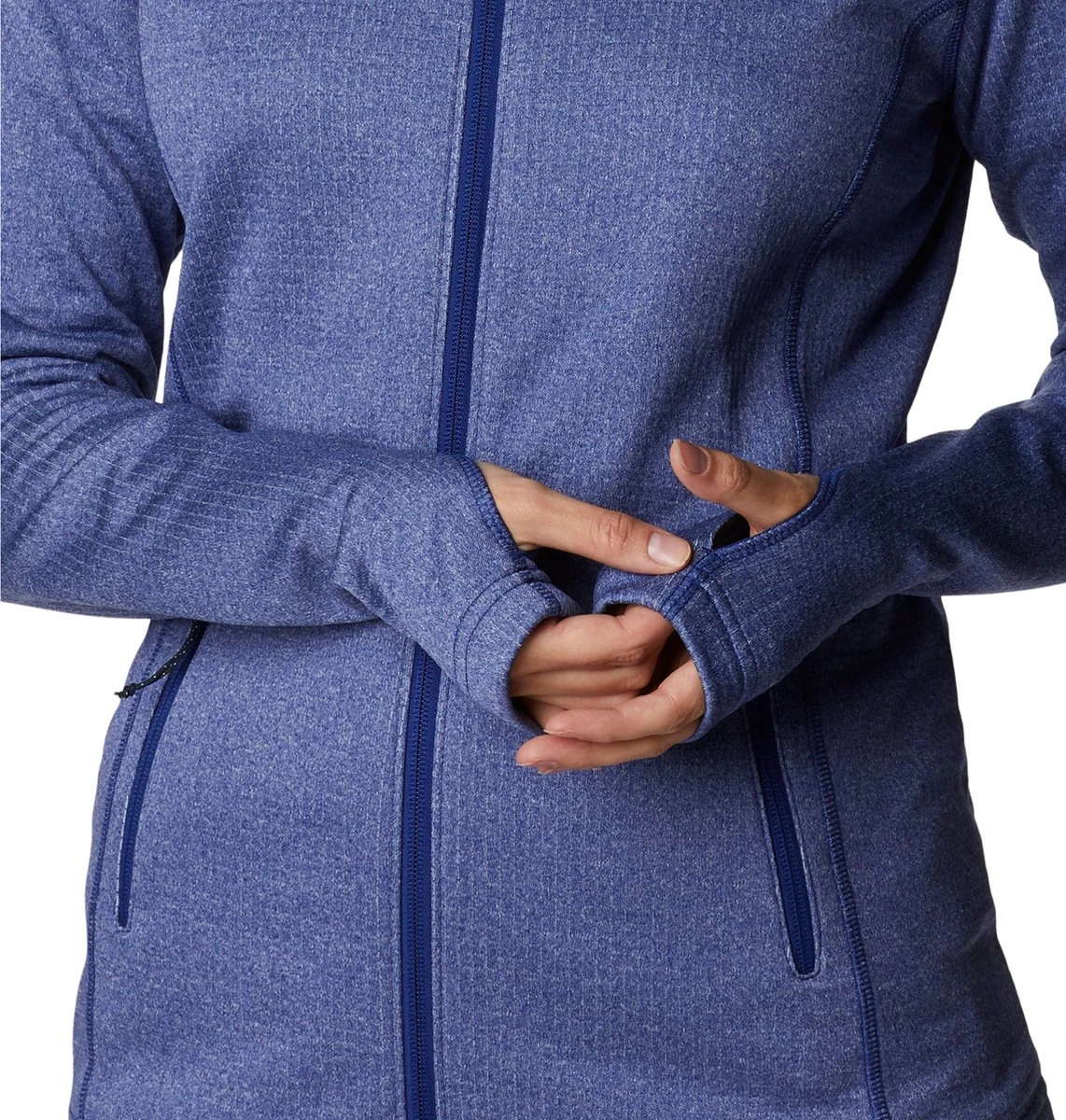 Columbia Park View Grid - Fleece Vest Dames Winter - Zweetafvoerende Stof - Blauw - Maat XL 9 Columbia Park View Grid - Fleece Vest Dames Winter - Zweetafvoerende Stof - Blauw - Maat XL - Afbeelding 7