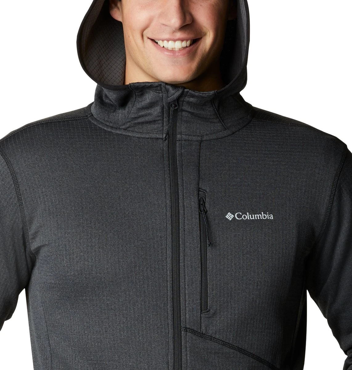 Columbia Park View Fleece Hoodie - Fleece Vest Heren - Black Heather - Maat L 6 Columbia Park View Fleece Hoodie - Fleece Vest Heren - Black Heather - Maat L - Afbeelding 4