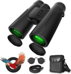 Blazelife 12x42 Verrekijker - Kerstmis - Kerstfeest - Christmas Gift - Nachtzicht - Waterbestendig - Lichtgewicht En Draagbaar - Compacte Set Met Smartphone-adapter, Draagtas, Spiegeldoek