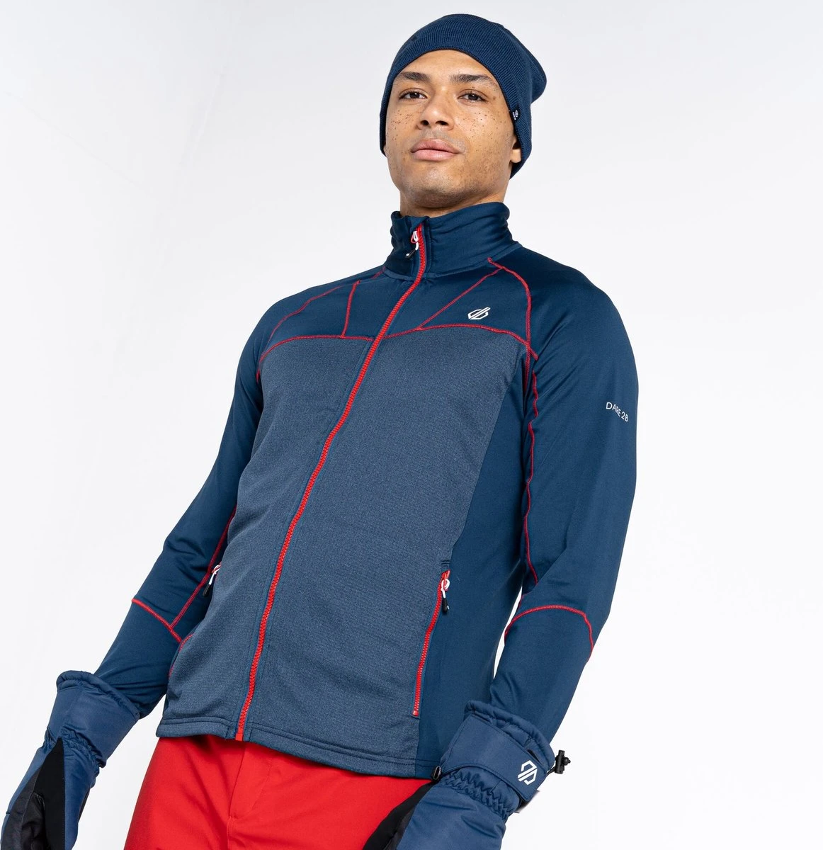De Dare 2B Reformed Ii Core Stretch Fleece Met Volledige Rits - Heren - Sneldrogend - Stretch - Donker Blauw 10 De Dare 2B Reformed Ii Core Stretch Fleece Met Volledige Rits - Heren - Sneldrogend - Stretch - Donker Blauw - Afbeelding 8