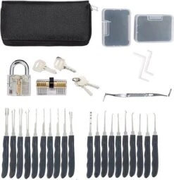Merkloos 34 Delige Lockpick Set Voor Beginners En Gevorderden Met 2x Oefenslot Een Opberghoes En Opberg Doosjes - Lockpicking Set - Survival Kit - Gereedschapset - Doorzichtig Slot Transparant - Slotenmaker 19 Merkloos 34 Delige Lockpick Set Voor Beginners En Gevorderden Met 2x Oefenslot Een Opberghoes En Opberg Doosjes - Lockpicking Set - Survival Kit - Gereedschapset - Doorzichtig Slot Transparant - Slotenmaker -Bol 1164x1200
