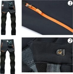 Merkloos Multifunctionele - Outdoor Broek - Inclusief Riem - Wandelbroek - Camping Broek - Trekking Trousers - Winddichte - Lichtgewicht - Ademende - Geschikt Voor Buitensport - Grijs / Zwart - 4XL -Bol 1174x1200 1