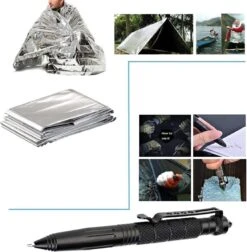 Survival Bushcraft Kit - Paracord Armband - Kompas - Mes - Noodpakket - Outdoor - Vuurstarter - Draadzaag - Nooddeken -Bol 1174x1200 5