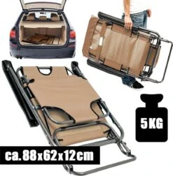 Ligstoel Opvouwbaar 155x60cm - Lichte Ligbed Relaxstoel Tuinstoel Campingstoel Strandstoel -Bol 1176x1200 1