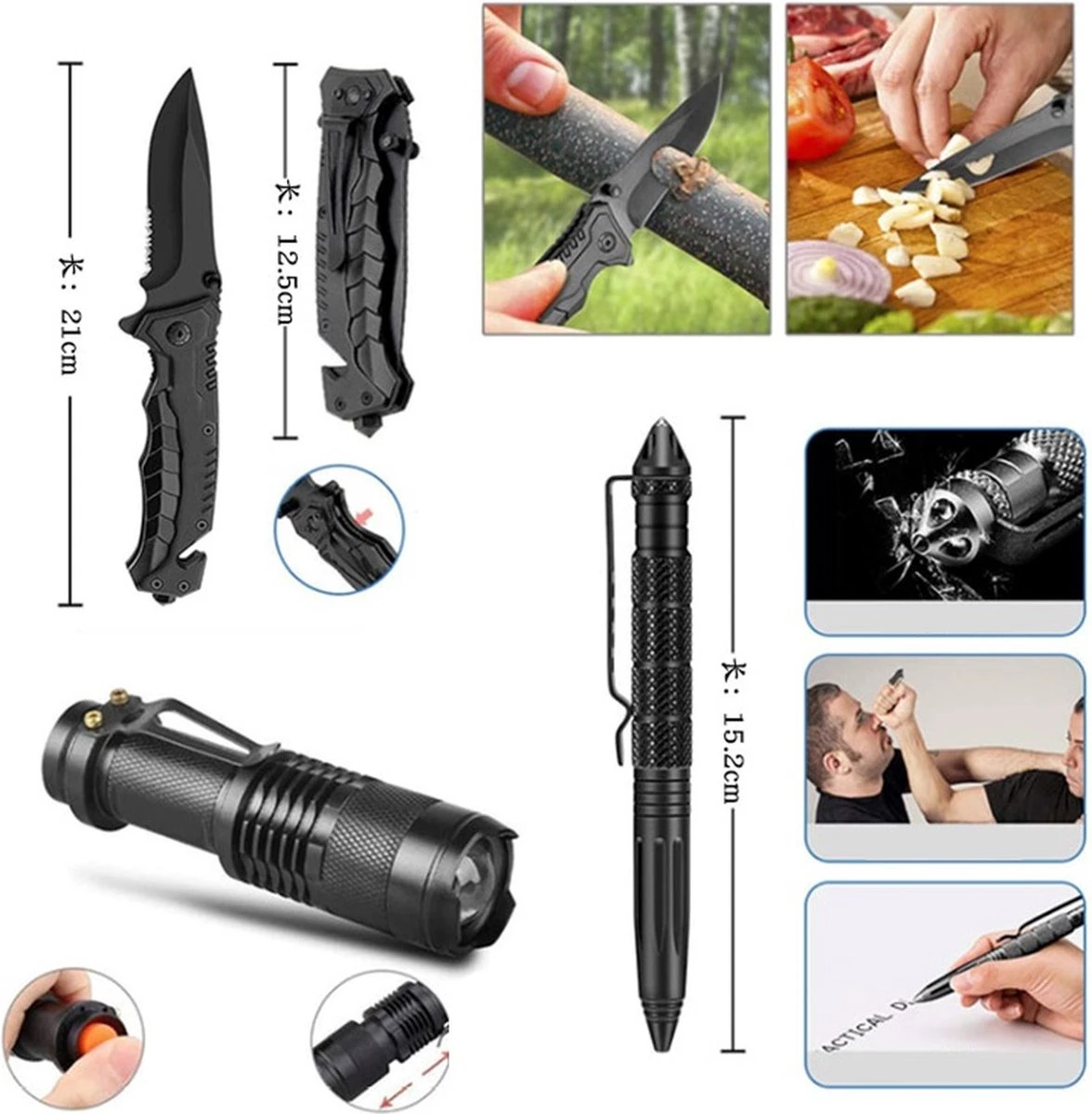 Levabe - Professionele Survival Set Incl Waterfilter - 13-delig - Noodpakket - Camping - Survival - Outdoor - Vuurstrijker - Survival Kit 7 Levabe - Professionele Survival Set Incl Waterfilter - 13-delig - Noodpakket - Camping - Survival - Outdoor - Vuurstrijker - Survival Kit - Afbeelding 5