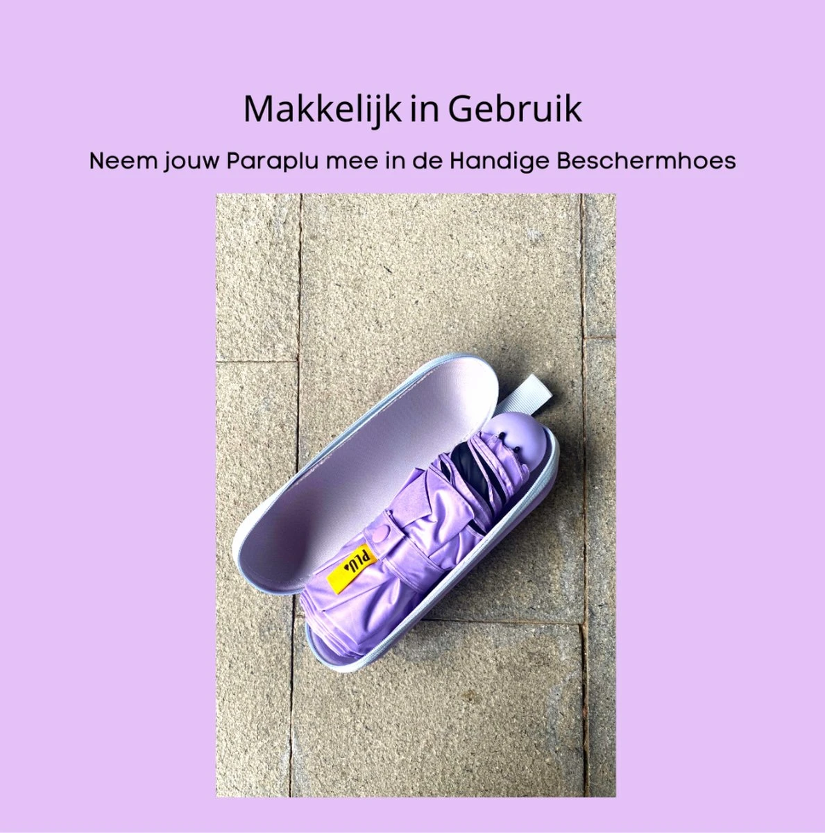 PLU - Paraplu - Opvouwbaar - Inklapbaar - Met Luxe Beschermhoes - Met Reisetui - Windproof - Fashionable - Lichtgewicht - Paars 8 PLU - Paraplu - Opvouwbaar - Inklapbaar - Met Luxe Beschermhoes - Met Reisetui - Windproof - Fashionable - Lichtgewicht - Paars - Afbeelding 6