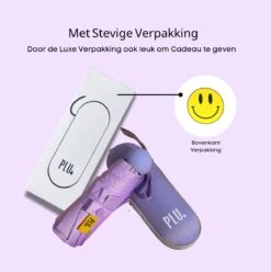 PLU - Paraplu - Opvouwbaar - Inklapbaar - Met Luxe Beschermhoes - Met Reisetui - Windproof - Fashionable - Lichtgewicht - Paars 18 PLU - Paraplu - Opvouwbaar - Inklapbaar - Met Luxe Beschermhoes - Met Reisetui - Windproof - Fashionable - Lichtgewicht - Paars -Bol 1193x1200 8