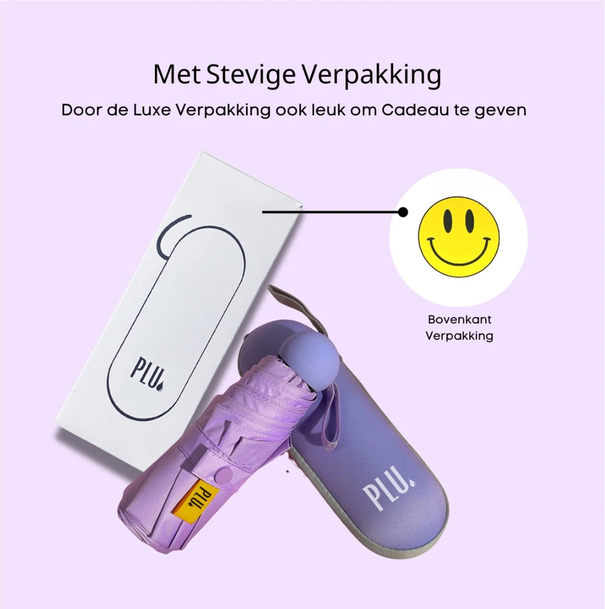 PLU - Paraplu - Opvouwbaar - Inklapbaar - Met Luxe Beschermhoes - Met Reisetui - Windproof - Fashionable - Lichtgewicht - Paars 10 PLU - Paraplu - Opvouwbaar - Inklapbaar - Met Luxe Beschermhoes - Met Reisetui - Windproof - Fashionable - Lichtgewicht - Paars - Afbeelding 8