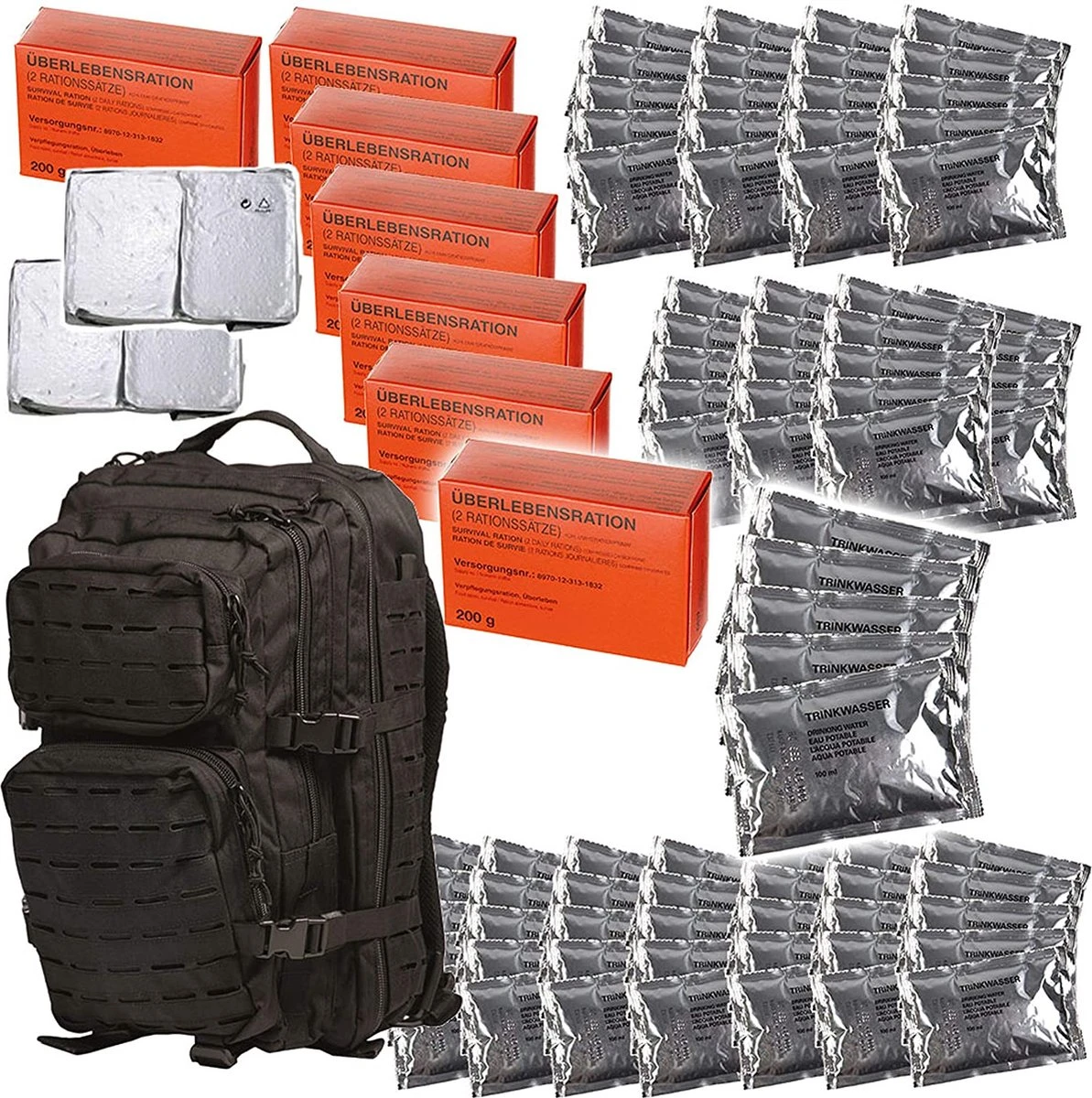 Merkloos 7 Dagen Noodrantsoen Eten Drinken Water Survival Rance Vluchtrugzak Prepper Oekraïne Rampenrugza 3 Merkloos 7 Dagen Noodrantsoen Eten Drinken Water Survival Rance Vluchtrugzak Prepper Oekraïne Rampenrugza