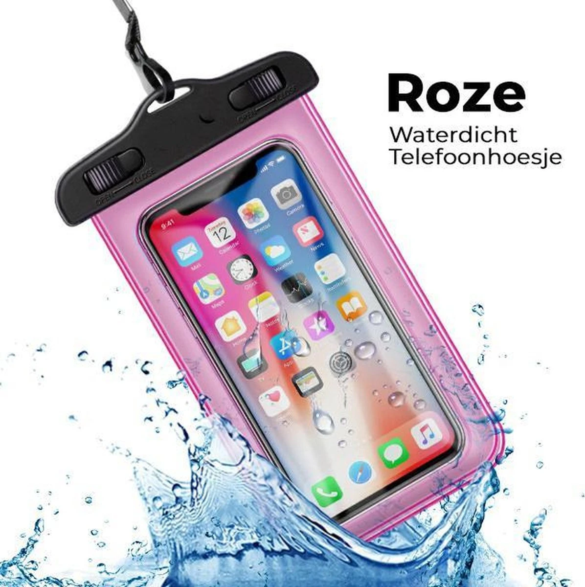 Mobstore Waterdichte Telefoonhoesje Roze - Volledig Waterbestendige Telefoon Hoes - Onderwater Hoesje Telefoon - Waterproof Case - Pouch - Bag - Geschikt Voor Alle Smartphones - Ook Voor Paspoort & Betaalpassen - Waterdichte Telefoonhoesjes 3 Mobstore Waterdichte Telefoonhoesje Roze - Volledig Waterbestendige Telefoon Hoes - Onderwater Hoesje Telefoon - Waterproof Case - Pouch - Bag - Geschikt Voor Alle Smartphones - Ook Voor Paspoort & Betaalpassen - Waterdichte Telefoonhoesjes