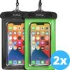 Waterdichte Telefoonhoesjes - Drybag Set Van 2 Stuks - Onderwater Hoesje Telefoon Voor Alle Telefoons - Waterdicht Telefoonhoesje Earkings - Zwart & Groen 2 Waterdichte Telefoonhoesjes - Drybag Set Van 2 Stuks - Onderwater Hoesje Telefoon Voor Alle Telefoons - Waterdicht Telefoonhoesje Earkings - Zwart & Groen -Bol 1196x1200 3