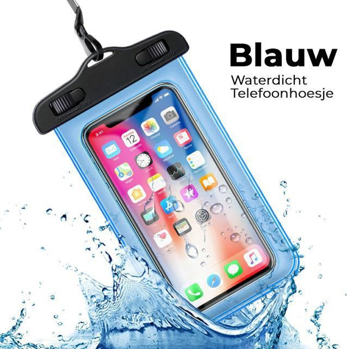 Mobstore Waterdicht Telefoonhoesje Blauw - Volledig Waterbestendige Telefoon Hoes - Onderwater Hoesje Telefoonhoesje - Waterproof Case - Pouch - Bag - Universeel Geschikt Voor Alle Smartphones - Waterdichte Telefoonhoesjes - Waterdicht Telefoonhoesje 3 Mobstore Waterdicht Telefoonhoesje Blauw - Volledig Waterbestendige Telefoon Hoes - Onderwater Hoesje Telefoonhoesje - Waterproof Case - Pouch - Bag - Universeel Geschikt Voor Alle Smartphones - Waterdichte Telefoonhoesjes - Waterdicht Telefoonhoesje