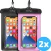 Waterdichte Telefoonhoesjes - Drybag Set Van 2 Stuks - Onderwater Hoesje Telefoon Voor Alle Telefoons - Waterdicht Telefoonhoesje Earkings - Zwart & Roze 2 Waterdichte Telefoonhoesjes - Drybag Set Van 2 Stuks - Onderwater Hoesje Telefoon Voor Alle Telefoons - Waterdicht Telefoonhoesje Earkings - Zwart & Roze -Bol 1196x1200 8