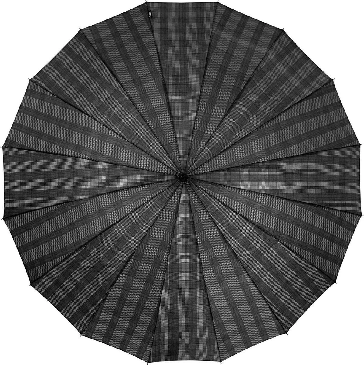 Falconetti Stokparaplu 16 Baans Dessin Grijs Blok 4 Falconetti Stokparaplu 16 Baans Dessin Grijs Blok - Afbeelding 2