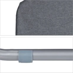 Relaxdays Strandstoel Opvouwbaar - Set Van 2 - Lage Campingstoel - Kampeerstoel Leuning - Grijs -Bol 1198x1200 3