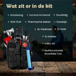 WILDGEAR® Survival Kit 35-delige Survival Set – Noodpakket – Overlevingspakket – Survival Armband – Survival Kit Outdoor – Survival Tool – Survival Kit Combat – Survival Kit Kinderen – Survival Kit Bushcraft – Survival Mes – Survival -Bol 1199x1200 6