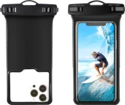 Waterdichte Telefoonhoesje Met Koord - IPX8 Tot 30 Meter Waterproof - Universeel Voor O.a IPhone 12, 13 Pro Max, Samsung S22 Ultra, Samsung S21, A52, A53, A51, OnePlus 9 -Bol 1200x1006